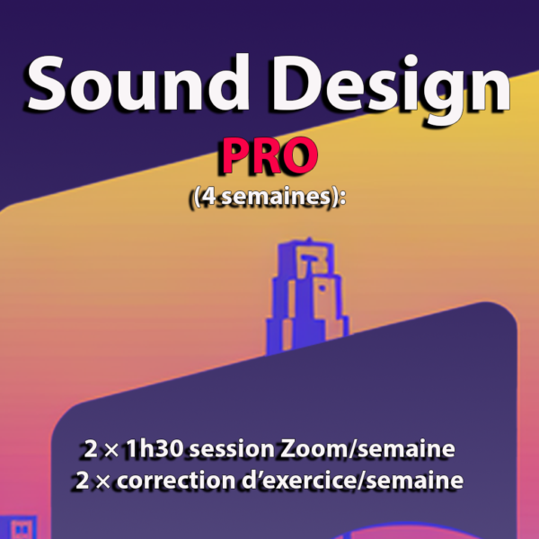 Sound Design  PRO (4 semaines):